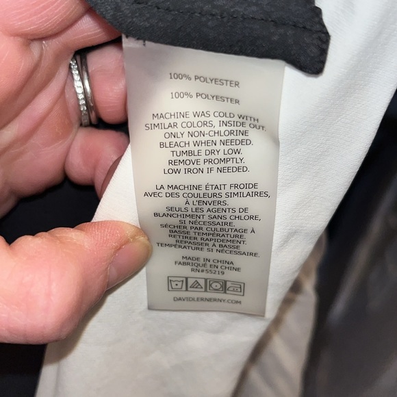 Black & Dark Grey Snakeskin Print Button Snap Shirt by David Lerner. Size XS. - Picture 6 of 9